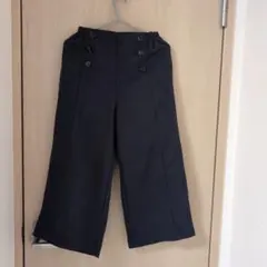 knit planner ガウチョパンツ ブラック 160cm