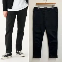 美品 BEAMS ストレッチテーパードチノ ビームス チノパン L