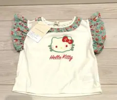 【新品】Hello Kitty ボタニカルキティ フリル袖Tシャツ 100cm