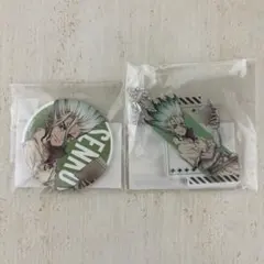 Dr.STONE まるくじ 石神千空 缶バッジ アクリルキーホルダー アクキー