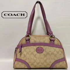 COACH コーチ ボストンバッグ シグネチャー トート サッチェル y2k
