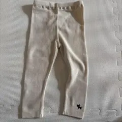 ファミリア　ベビーレギンス 犬・クリーム色 80cm