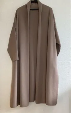 MUSE ミューズ ドゥーズィエム クラス スムースニットガウンコート ベージュ