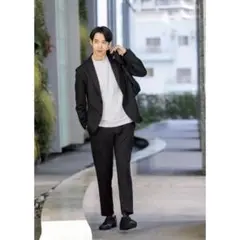 AOKI パジャマスーツ 洗えるストレッチ ジャケット テーラードジャケット