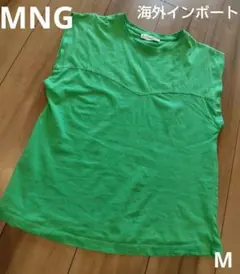 MNG（MANGO） 半袖 Tシャツ グリーン Mサイズ　スペイン　海外　レアのサムネイル