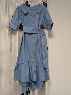 ☆美品☆セシルマクビー　ベルト付き開襟シャツワンピース