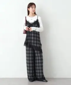 mystic チェック柄 キャミソール パンツ セットアップ
