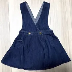 ベビー服　ジャンパースカート　デニムスカート　　ワンピース　90