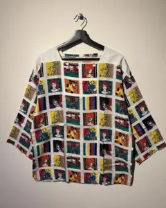 VINTAGE / Castelbajac/アート総柄カットソー/ SIZE:Mのサムネイル