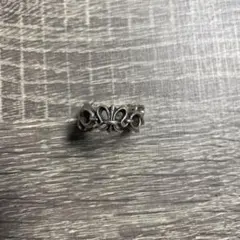 フローラルデザイン シルバーリング クロス SV925 19号