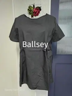 美品】Ballsey パンチングレース ブラウス キーネック ブラック 36