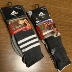 adidas ☆ソックス ☆靴下☆24〜26 ☆26〜28 ☆5足☆ロング丈☆