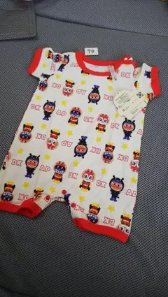 アンパンマンバイキンマンドキンちゃん新品未使用タグ付き着ぐるみ柄カバーオール