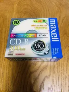 maxell CD-R 700MB 10枚 ホワイト