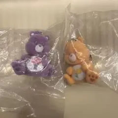 ★ケアベア ガチャガチャ フロッキーフィギュア キーホルダー 2個セット