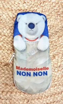 新品・非売品♡マドモアゼルノンノンシロクマエコバッグポーチ付き　くま