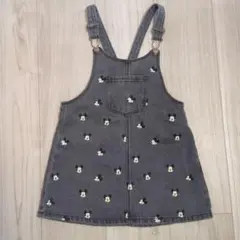 zaraベイビー ディズニーミッキー デニムジャンパースカート 110
