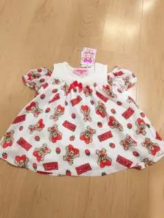 【新品タグ付き】EARTHMAGIC イチゴとクマのチュニック 100cm