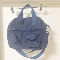 ear PAPILLONNER　ネイビー ショルダーバッグ