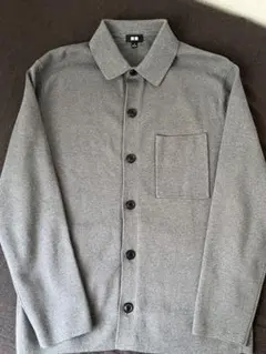 ミラノリブシャツカーディガン　ユニクロ