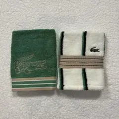 【未使用品】LACOSTE ハンドタオル 2枚セット