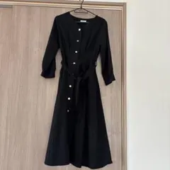 GLACIER ブラック シャツワンピース M