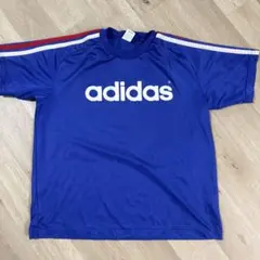 adidas 青 スポーツシャツ　O-XO