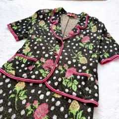 Ungaro ジャケット＆スカートセットアップ 11号 ドット花柄　派手