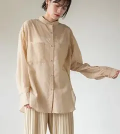 【ローリーズファーム】シルキーシアーロングシャツ