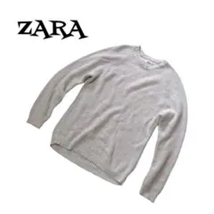 ザラ メンズ ニットセーター コットン ホワイト ユニセックス