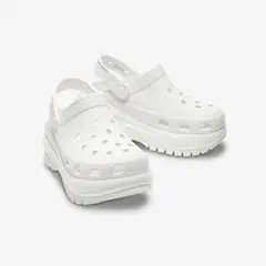 26cm クロックス メガクラッシュ クロッグ ホワイト M8W10 新品