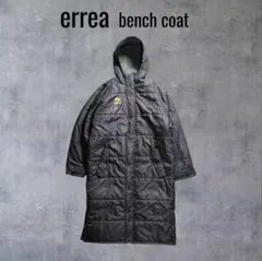 美品 errea 国内限定販売 肉厚ベンチコート ワンポイント L-LLXL相当