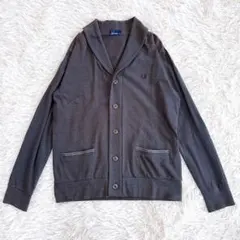 フレッドペリー　 ショールカラー ニット　カーディガン L 月桂樹ロゴ