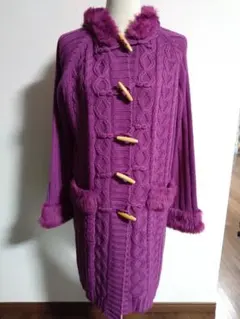 【新品未使用】ダッフル ニット ロング アウター