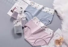 新品4枚セットMサイズ花柄レディースショーツ下着高通気性と伸縮性ショーツ