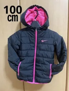 NIKE コートジャンバーアウター100黒ピンク4 T