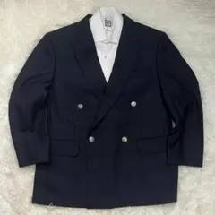 【美品】BURBERRY バーバリー ダブルブレスト ブレザー ダークネイビー