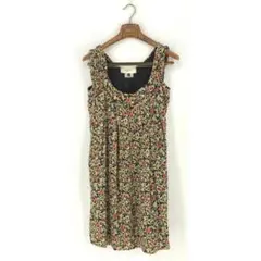 B0285/極美品【36/S相当】アンバリ/膝丈ワンピース/マルチカラー