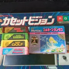 スーパーカセットビジョン カセット 4本SET+本体空箱 エポック社
