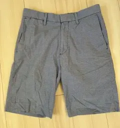 ユニクロチェック柄ハーフパンツ　ショートパンツのサムネイル