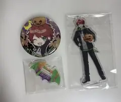 カラフルピーチ　じゃぱぱ　セブンイレブン　ハロウィン　アクスタ　缶バッジ