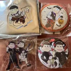 おそ松　トド松　セット　缶バッジ　アクキー　悪魔バンド　ハロウィン　しま松