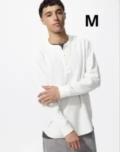ユニクロ　UNIQLO サーマル　ヘンリーネック M