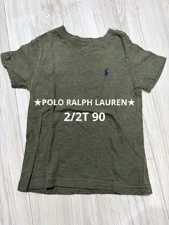 ★Polo Ralph LaurenTシャツ カットソー カーキ2/2T90 ★のサムネイル