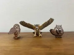 フクロウ フィギュア 3体セットのサムネイル