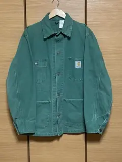 レア 裏地なし 1994年 Carhartt カーハート チョアコート グリーン