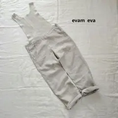 evam eva エバムエヴァ リネン サロペット オーバーオール 麻 日本製