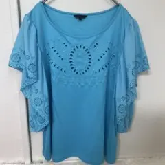 トゥービーシック TO BE CHIC カットワークレースカットソー サイズＸＬのサムネイル