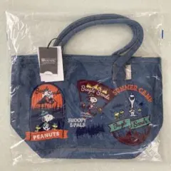 ルートート ピーナッツ スヌーピー デニム 刺繍 トートバッグ