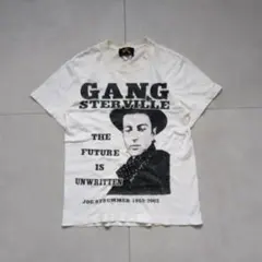 ヴィンテージ風 ブッダ風人物プリント 半袖Tシャツ アメリカンレトロ 